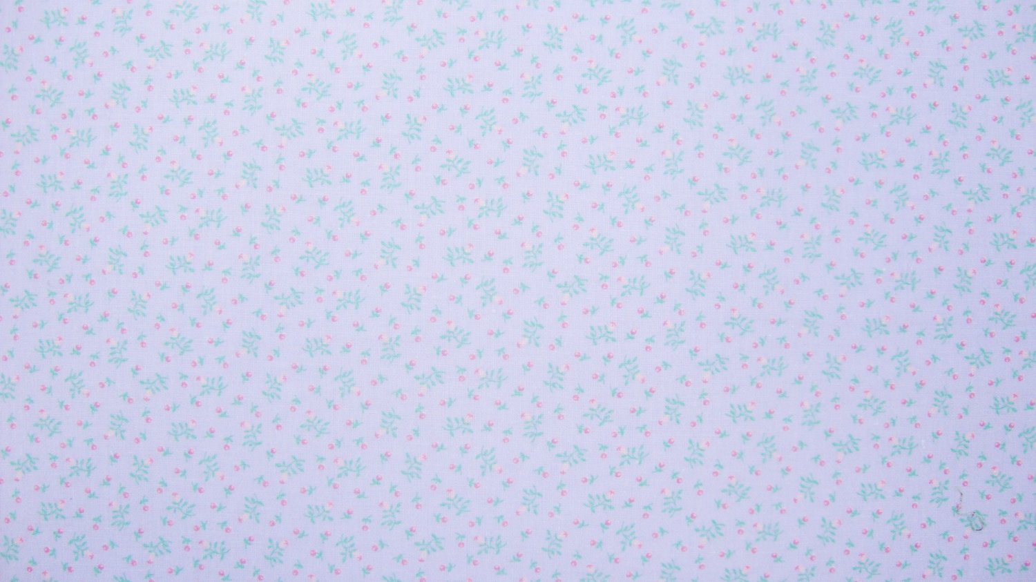 1/4- Yard Vintage Tiny Pink Roses on Lavender Purple Fabric Bolt End
