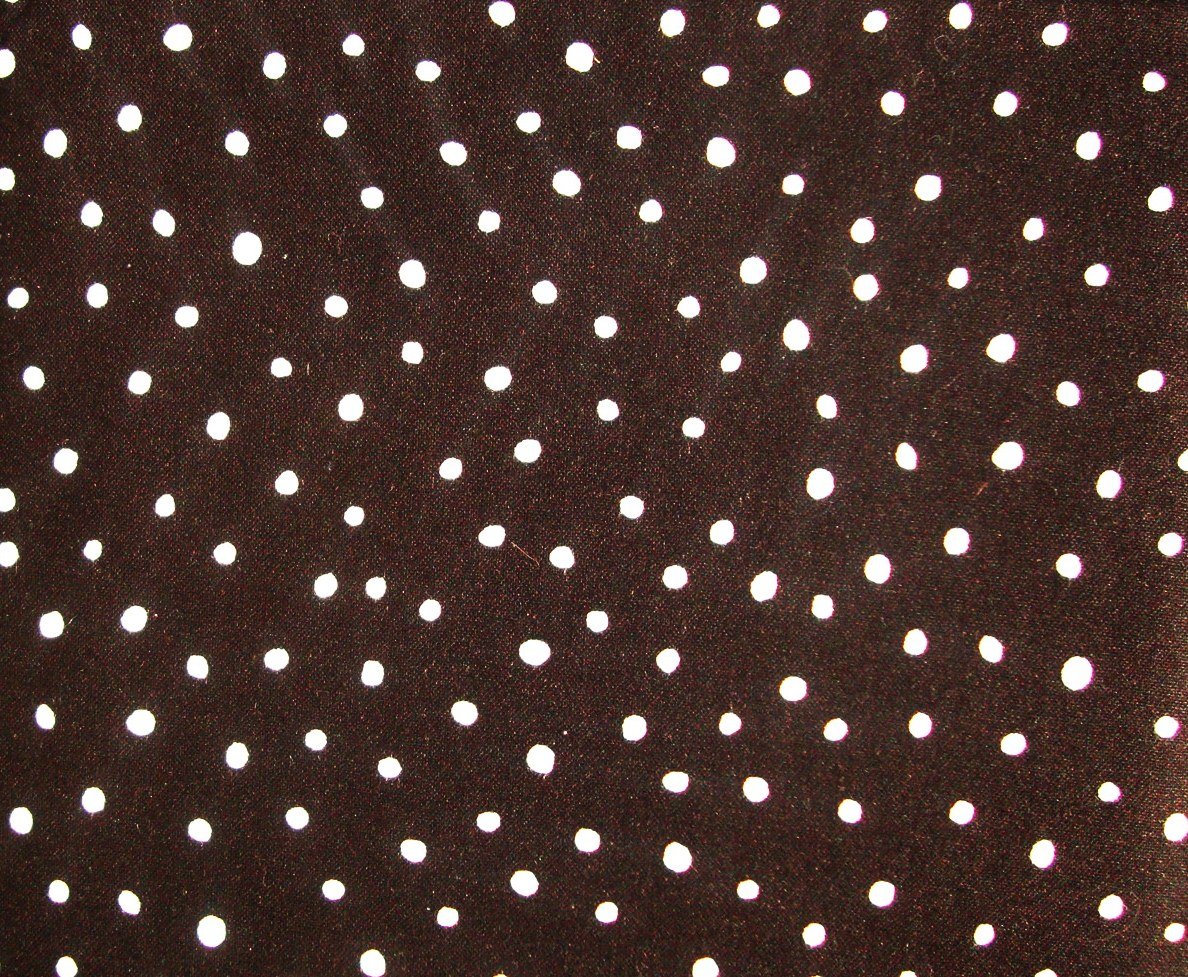1/2+ Yard Maywood Studio Spots White Dots on Black Fabric Bolt End