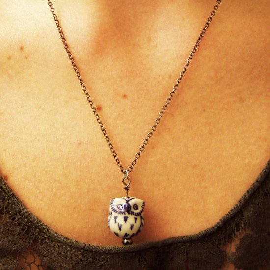 Gunmetal with an Owlitude Necklace