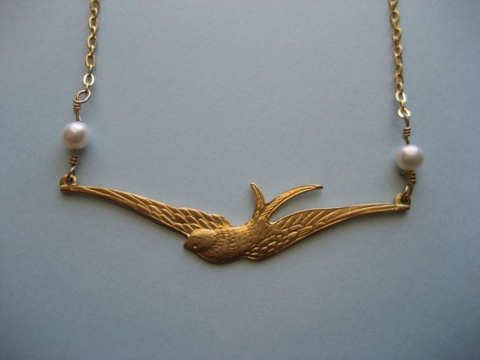 Flying Swallow Necklace