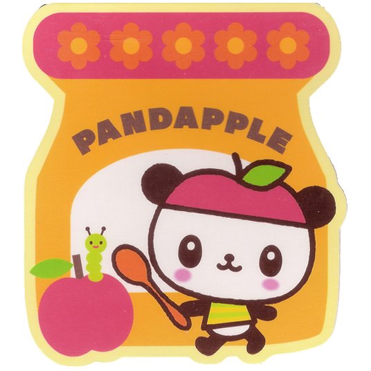 Pandapple Mini Memo Pad #1 - with Apple Scent Sanrio Kawaii
