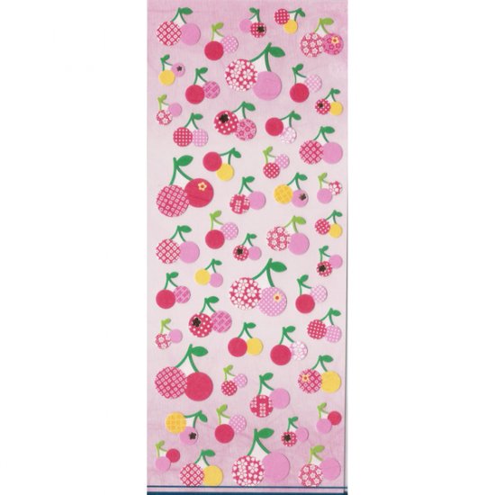 Q-lia Sticker Sheet #SE011 - Pink & Red Cherries Kawaii Stickers