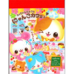 Kamio Japan *Animal Bakery* Mini Memo Pad Kawaii Cakes Frosting Desserts Sweets Delicious