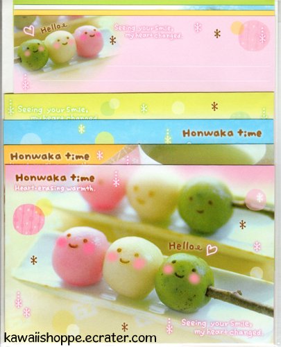 Kamio Japan *Honwaka Time, Precious Mail* Letter Set Kawaii Candies Sweets Tea