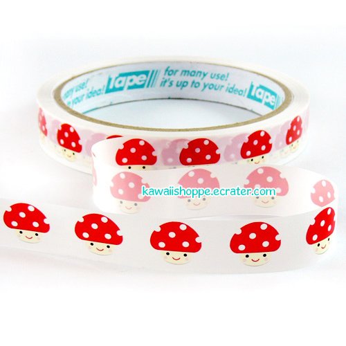 Prime *Red Mushroom* Deco Tape Kawaii Mushrooms