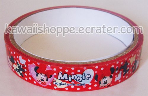 Disney Minnie Mouse *So Glad You're Mine* Valentine Hearts Deco Tape