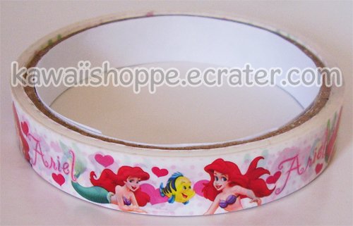 Disney Princess The Little Mermaid Deco Tape w/ Ariel Flounder