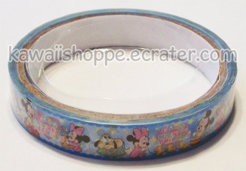 Disney Mickey & Minnie Mouse Deco Tape Blue "Baby Mickey Friends"