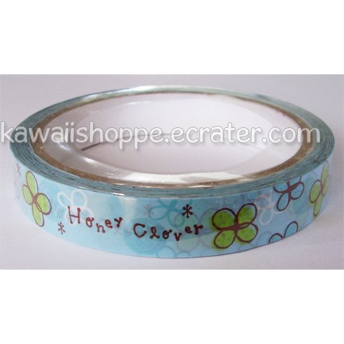 Mind Wave *Honey Clovers* Deco Tape - Kawaii Clover Flowers Flower Blue Green