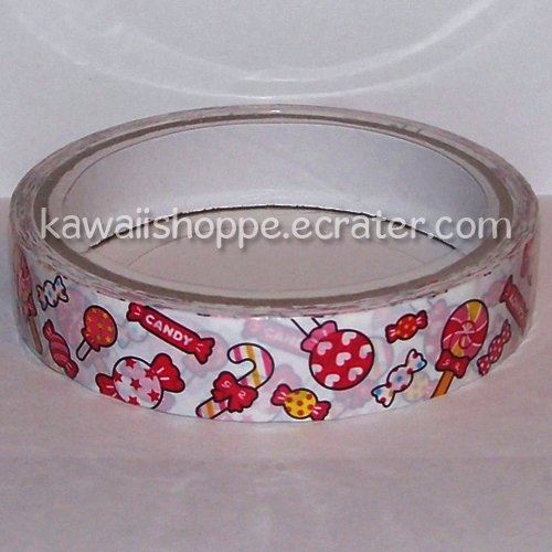 Kamio Japan Sweets Candies Lollipops Candy Cane Deco Tape Kawaii