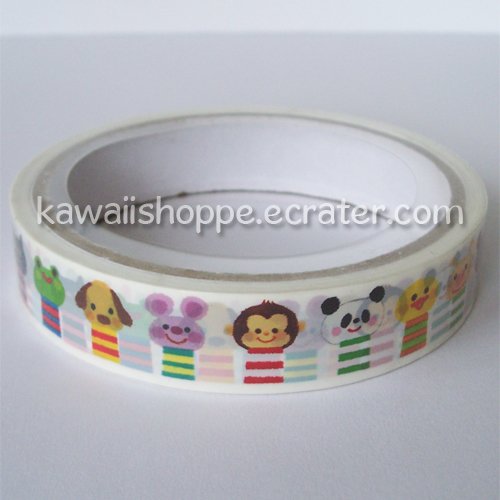 Kamio Japan Wonderful Friends Deco Tape Kawaii