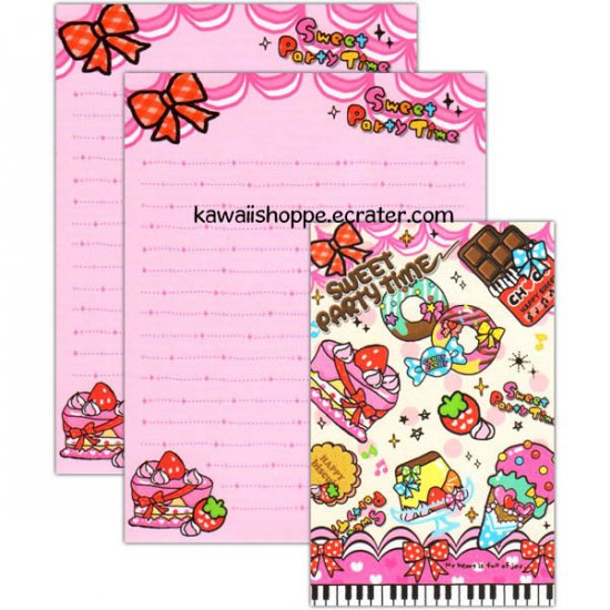 Kamio Japan Sweet Party Time Letter Set Kawaii