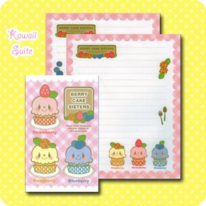 Berry Cake Sisters Letter Set Kawaii