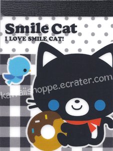 Q-Lia Smile Cat Mini Memo Pad - Kawaii Donuts Doughnuts