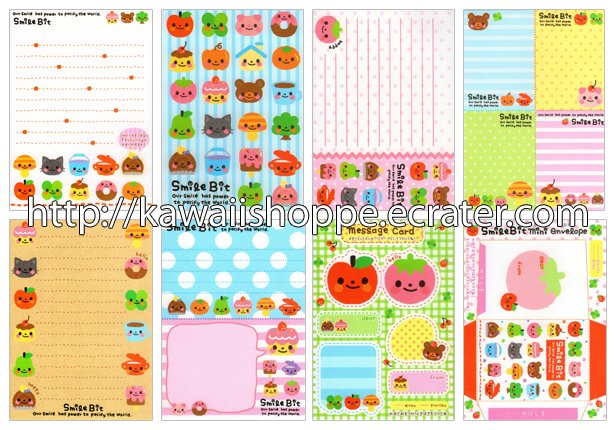 Q-lia Smile Bit Loose Memo Sheets #030 Kawaii
