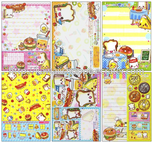 CRUX Sandwich Sandocchi Loose Memo Sheets #060 Kawaii