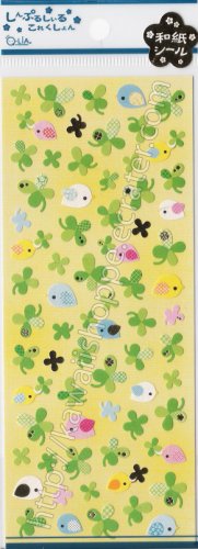 #SE010 Q-lia Clovers Sticker Sheet - Green Clover Kawaii Stickers