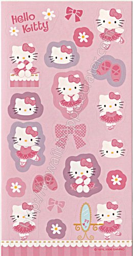 Hello Kitty Ballerina Stickers Sanrio Kawaii