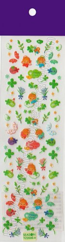 Twin Angel Clovers Sticker Sheet - Kawaii Stickers