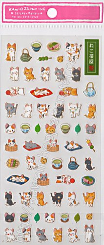 Kamio Japan Neko Kitten Cats Sticker Sheet - Kawaii Stickers Kitty
