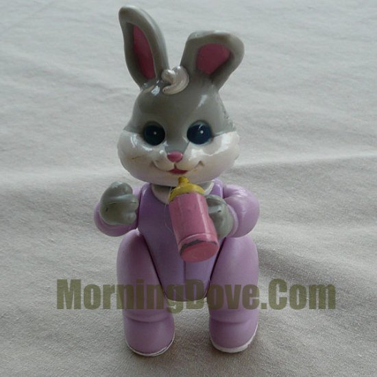 Fisher Price Hideaway Hollow rBaby Girl Bunny - Gray with White Cheeks in Purple
