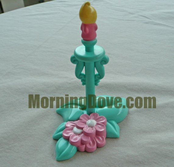 Fisher Price Hideaway Hollow Candle Candlestick and Candle Holder