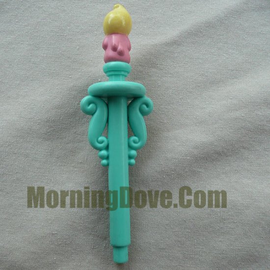 Fisher Price Hideway Hollow Loving Family Candlestick Holder Candle Stick and Candle