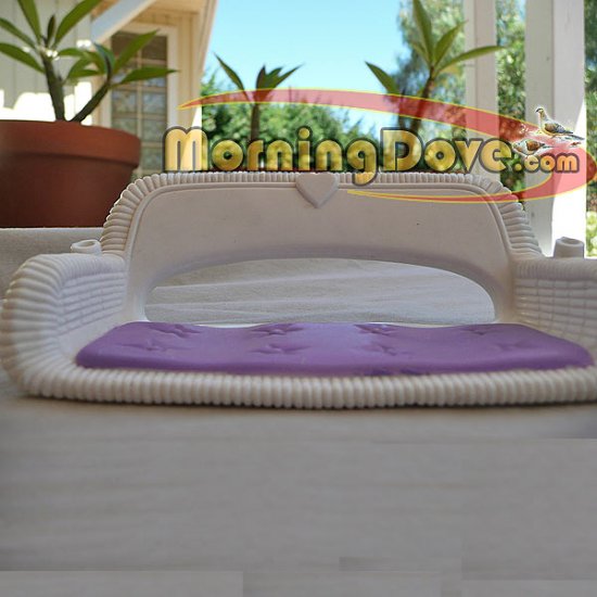 Fisher Price Hideway Hollow Outdoor Wicker look Swing with Purple seat