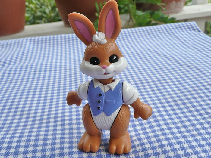 Fisher Price Hideaway Hollow Daddy Bunny - Brown with White Cheeks