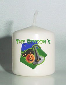 set of 6 Halloween Party Votive Candles Custom Favors or Add to Gift baskets Personalized