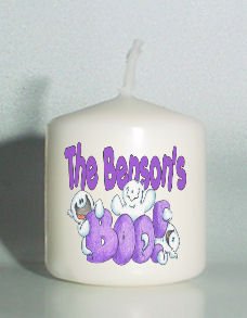 set of 6 Halloween Ghost Votive Candles Custom Favors or Add to Gift baskets Personalized
