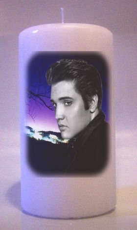 ELVIS PRESLEY Pillar Candles 6 inch Collectable Home Decor