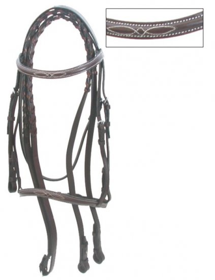 Gatsby Fancy Stitched English Bridle