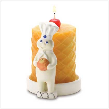 Pillsbury Doughboy Waffle Candle