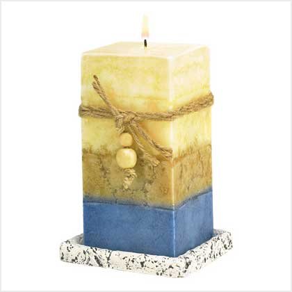 39222 Multi-Layered Stone Candle