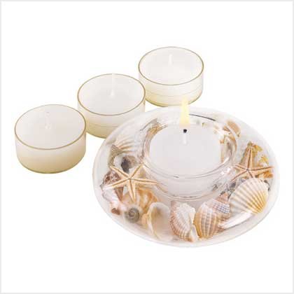 38698 Seashell Tealight Candle Kit