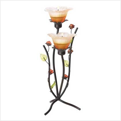 38951 Peonies Tealight Holder