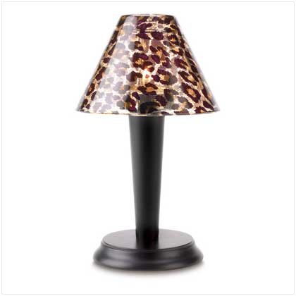 38556 Leopard Print Tealight Lamp