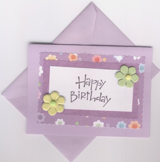 Happy Birthday in Purple