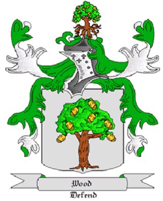 Wood Coat of Arms in Cross Stitch