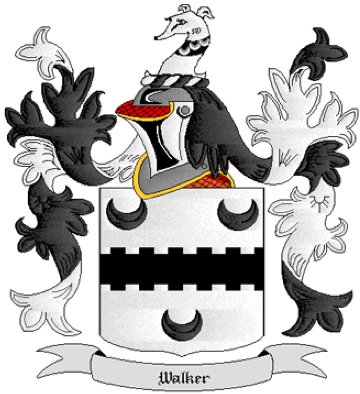 Walker Coat of Arms in Cross Stitch