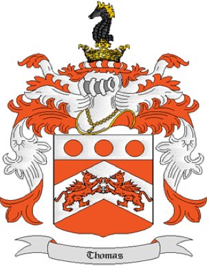 Thomas Coat of Arms in Cross Stitch