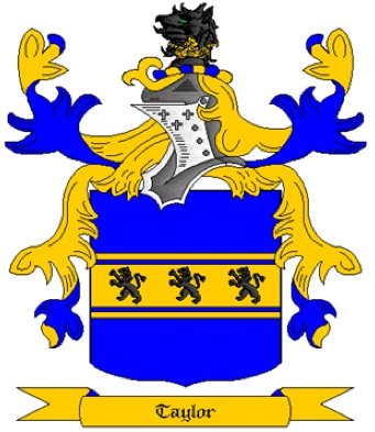 Taylor Coat of Arms in Cross Stitch