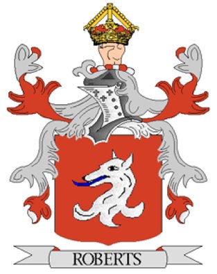 Roberts Coat of Arms in Cross Stitch