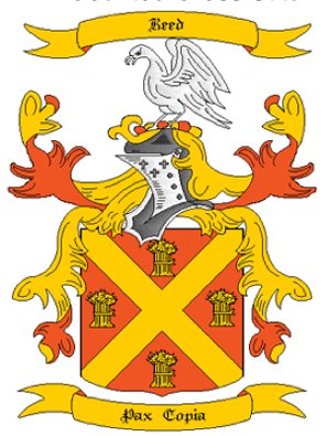 Reed Coat of Arms in Cross Stitch