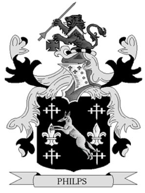 Phillips Coat of Arms in Cross Stitch
