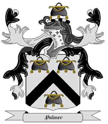 Palmer Coat of Arms in Cross Stitch