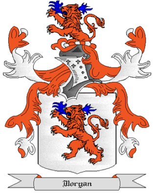 Morgan Coat of Arms in Cross Stitch