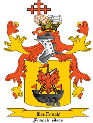 McDonald Coat of Arms in Cross Stitch