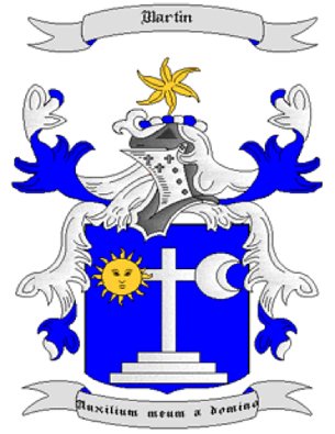 Martin Coat of Arms in Cross Stitch